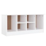 Vidaxl banc � chaussures alta blanc 100x35x45 cm bois massif de pin