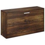 Vidaxl banc � chaussures ch�ne fum� 80x24x45 cm bois d'ing�nierie