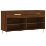 Vidaxl banc  chaussures chne marron 102x35x55 cm bois d'ingnierie