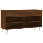 Vidaxl banc à chaussures chêne marron 102x35x55 cm bois d'ingénierie Vidaxl banc à chaussures chêne marron 102x35x55 cm bois d'ingénierie