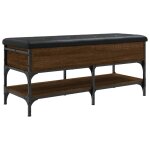 Vidaxl banc  chaussures chne marron 102x42x45 cm bois d'ingnierie
