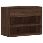 Vidaxl banc  chaussures chne marron 60x30x45 cm bois d'ingnierie