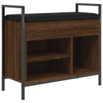 Vidaxl banc  chaussures chne marron 65, 5x32x57, 5cm bois d'ingnierie