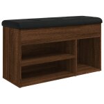 Vidaxl banc  chaussures chne marron 82x32x45, 5 cm bois d'ingnierie