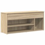 Vidaxl banc � chaussures ch�ne sonoma 102x30, 5x45 cm bois d'ing�nierie