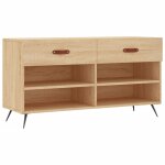 Vidaxl banc � chaussures ch�ne sonoma 102x35x55 cm bois d'ing�nierie