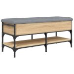 Vidaxl banc  chaussures chne sonoma 102x42x45 cm bois d'ingnierie