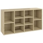 Vidaxl banc  chaussures chne sonoma 103x30x54, 5 cm bois d?ingnierie