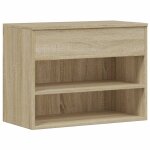 Vidaxl banc  chaussures chne sonoma 60x30x45 cm bois d?ingnierie