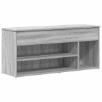 Vidaxl banc  chaussures sonoma gris 102x30, 5x45 cm bois d'ingnierie