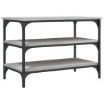 Vidaxl banc  chaussures sonoma gris 70x38, 5x49 cm bois d'ingnierie