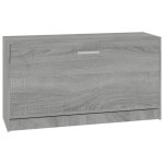 Vidaxl banc  chaussures sonoma gris 80x24x45 cm bois d'ingnierie