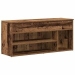 Vidaxl banc � chaussures vieux bois 102x30, 5x45 cm bois d'ing�nierie