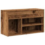 Vidaxl banc  chaussures vieux bois 80x30x45 cm bois d'ingnierie