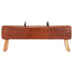 Vidaxl banc cheval d'aron vintage cuir vritable de chvre