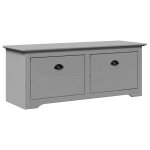 Vidaxl banc de couloir bodo gris 114x40x45 cm Vidaxl banc de couloir bodo gris 114x40x45 cm