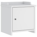 Vidaxl banc de couloir sandnes blanc 45x40x50 cm bois de pin massif