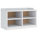 Vidaxl banc de couloir sandnes blanc 87x40x50 cm bois de pin massif