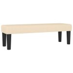 Vidaxl banc cr�me 100x30x30 cm tissu