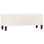 Vidaxl banc crme 100x35x41 cm similicuir