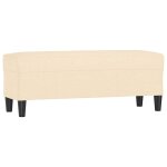 Vidaxl banc cr�me 100x35x41 cm tissu
