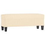 Vidaxl banc crème 100x35x41 cm tissu Vidaxl banc crème 100x35x41 cm tissu