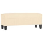 Vidaxl banc cr�me 100x35x41 cm tissu