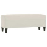 Vidaxl banc crme 100x35x41 cm velours
