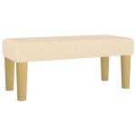 Vidaxl banc crème 70x30x30 cm tissu Vidaxl banc crème 70x30x30 cm tissu