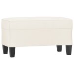 Vidaxl banc crme 70x35x41 cm similicuir
