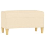 Vidaxl banc crme 70x35x41 cm tissu