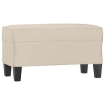 Vidaxl banc cr�me 70x35x41 cm tissu microfibre