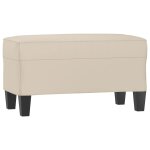 Vidaxl banc crème 70x35x41 cm tissu microfibre Vidaxl banc crème 70x35x41 cm tissu microfibre