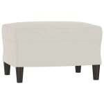 Vidaxl banc crme 70x35x41 cm velours