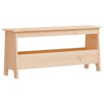 Vidaxl banc d'entr�e 100x28x45 cm bois massif pin