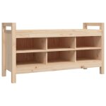 Vidaxl banc d'entrée 110x40x60 cm bois de pin massif Vidaxl banc d'entrée 110x40x60 cm bois de pin massif