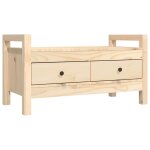 Vidaxl banc d'entrée 80x40x43 cm bois de pin massif Vidaxl banc d'entrée 80x40x43 cm bois de pin massif
