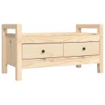 Vidaxl banc d'entr�e 80x40x43 cm bois de pin massif