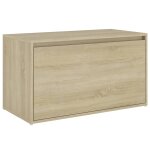 Vidaxl banc d'entre 80x40x45 cm chne sonoma bois d'ingnierie