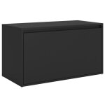 Vidaxl banc d'entre 80x40x45 cm noir bois d'ingnierie