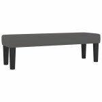 Vidaxl banc gris 100x30x30 cm similicuir