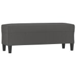 Vidaxl banc gris 100x35x41 cm similicuir