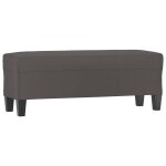 Vidaxl banc gris 100x35x41 cm similicuir