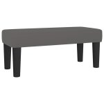 Vidaxl banc gris 70x30x30 cm similicuir