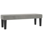 Vidaxl banc gris clair 100x30x30 cm velours Vidaxl banc gris clair 100x30x30 cm velours