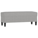 Vidaxl banc gris clair 100x35x41 cm tissu
