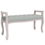 Vidaxl banc gris clair 110x45x60 cm velours