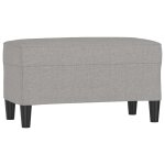 Vidaxl banc gris clair 70x35x41 cm tissu