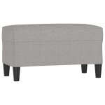 Vidaxl banc gris clair 70x35x41 cm tissu