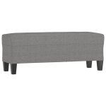 Vidaxl banc gris foncé 100x35x41 cm tissu Vidaxl banc gris foncé 100x35x41 cm tissu